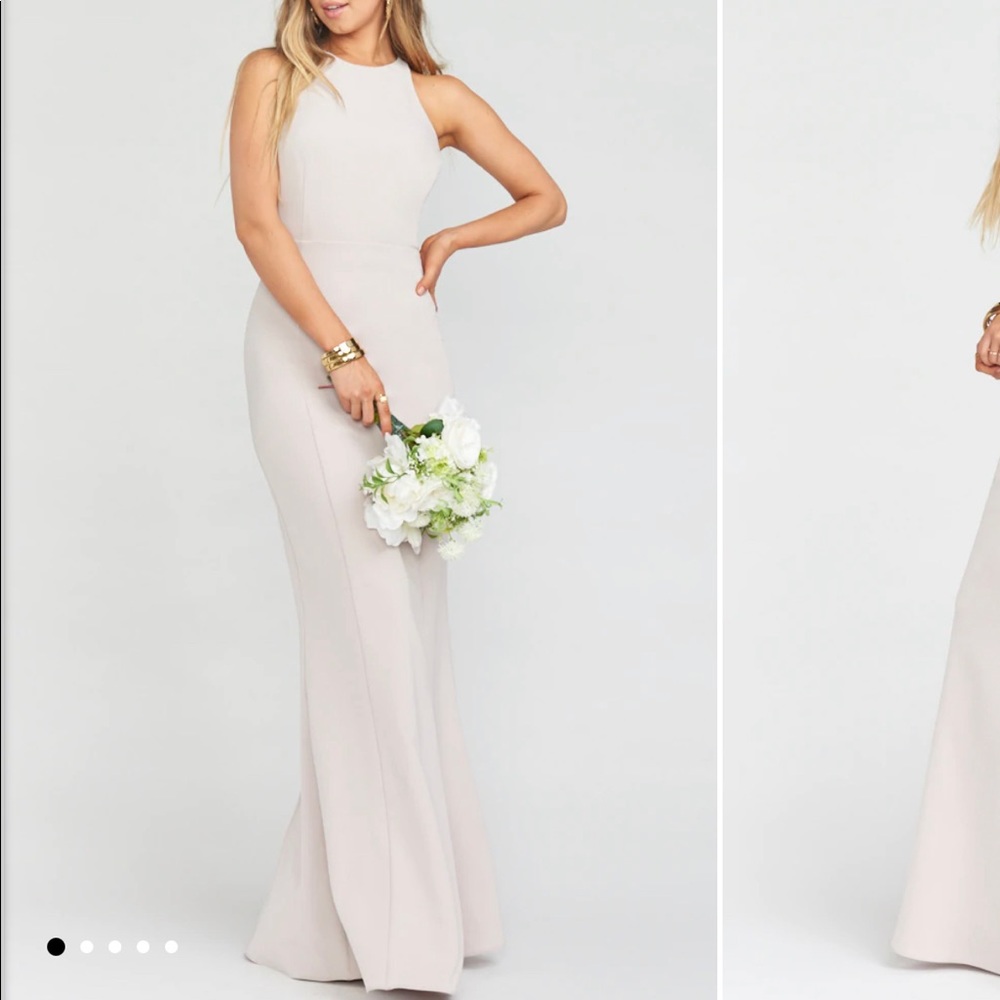 Show Me Your Mumu Chicago High Neck Gown in “Show me the ring”